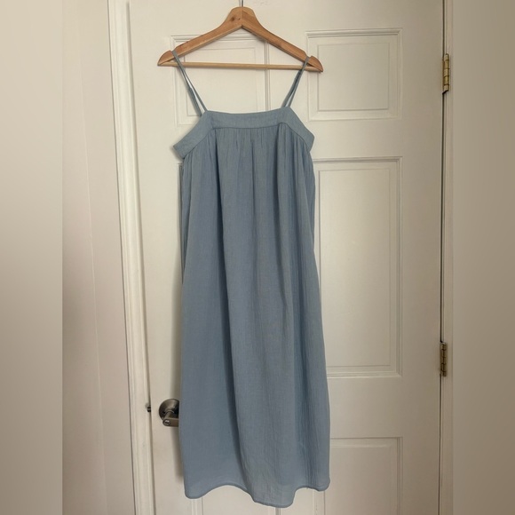 H&M Blue Sleeveless Spaghetti Strap Sundress - Picture 2 of 6